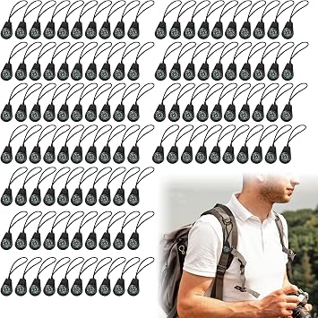 110 Pcs Mini Survival Compass Outdoor Camping Hiking Pocket Compass Mini Compass Party Favor for Paracord Bracelet Necklace Key Chain Outdoor Activities Hiking AccessoryBlack