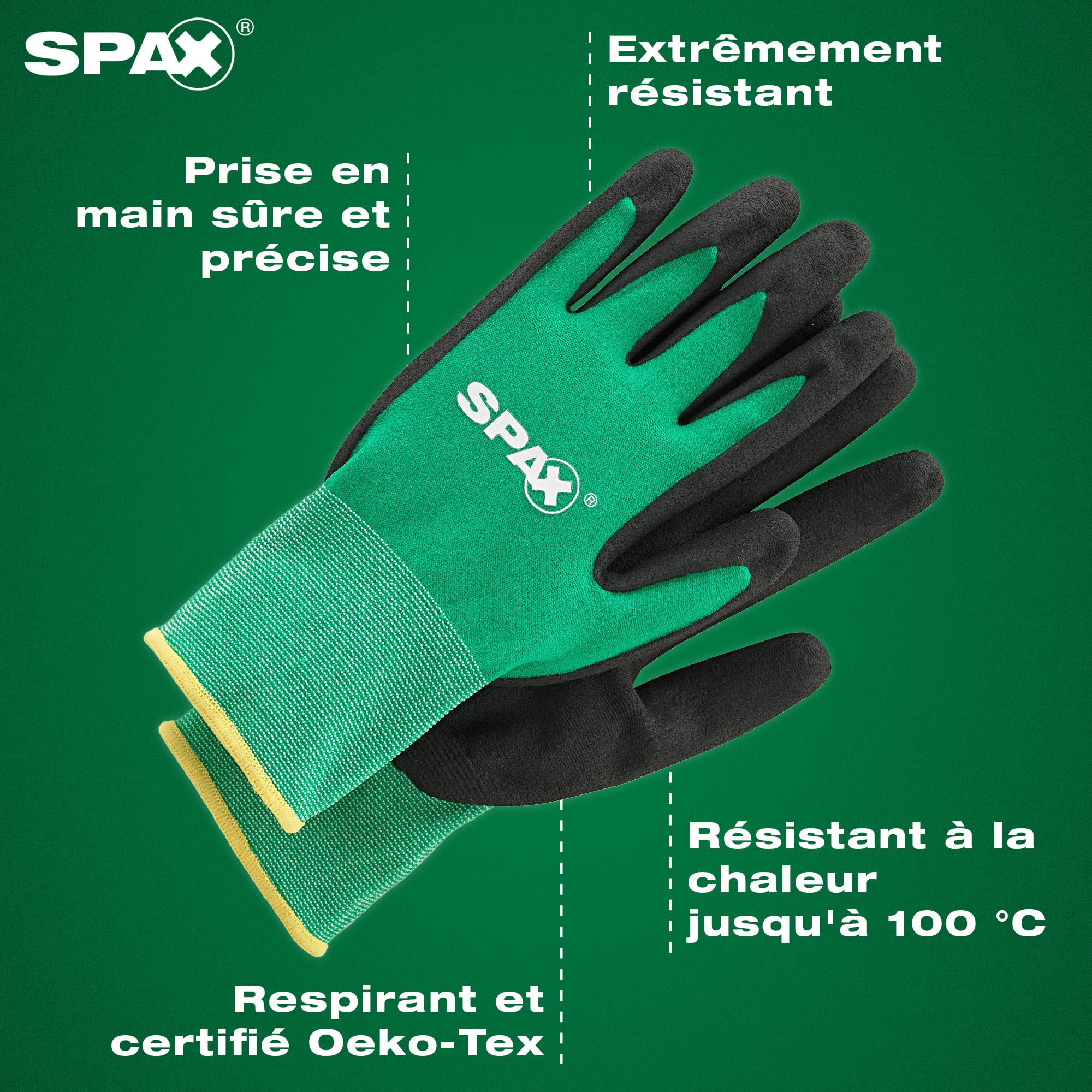 SPAX Coffret de montage - L-BOXX grande avec 2.445 vis à tête fraisée en 16 dimensions, WIROX A9J, T-STAR plus, incl. gants de travail et BITBOX, 8000000294532