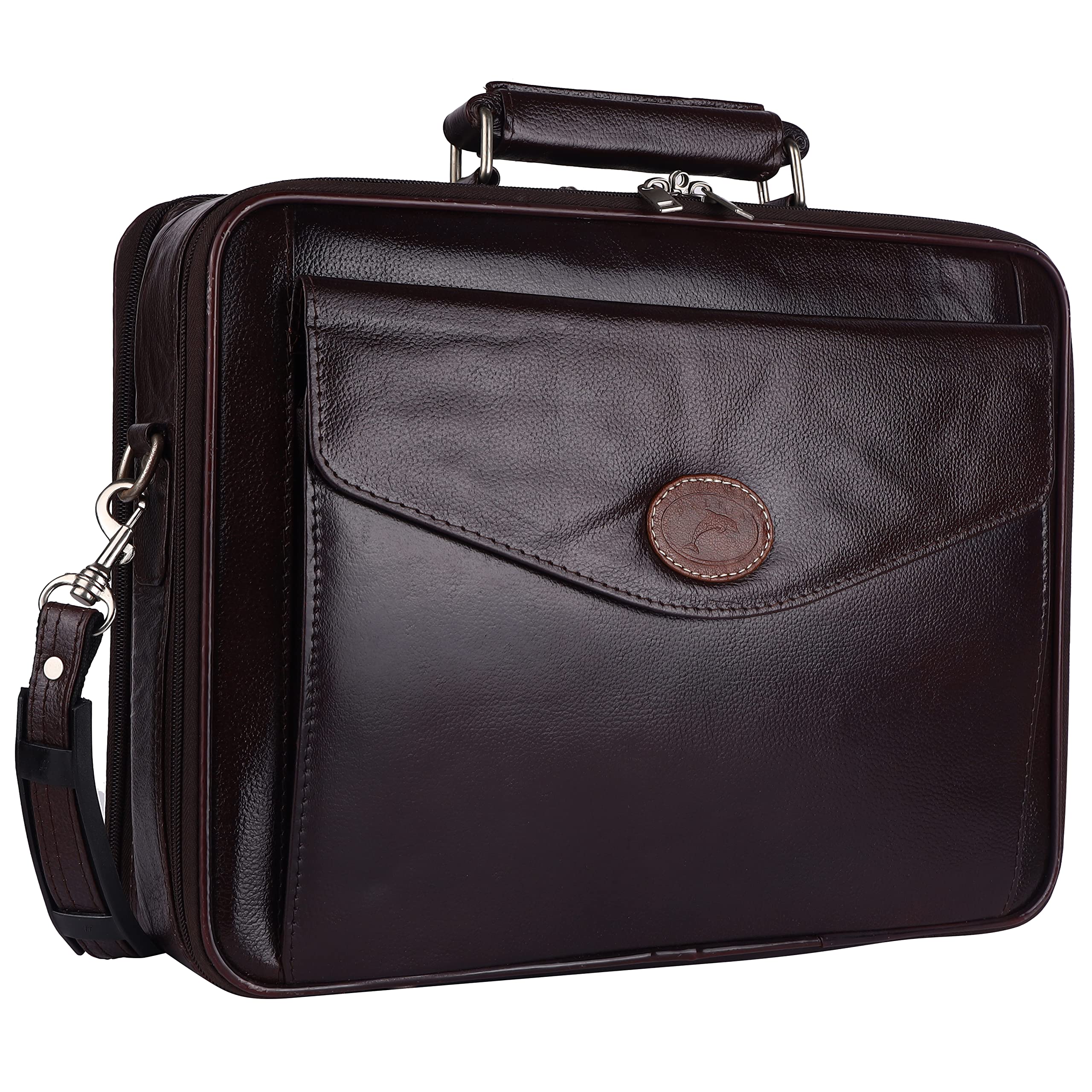 See full amazon price history chart for Delfin Genuine Leather Laptop (15.6 Inch) Bag | Shoulder Bag for Men (Brown) Delfin Genuine Leather Laptop (15.6 Inch) Bag | Shoulder Bag for Men (Brown) (B092ZCCX8L) Amazon Price History, Amazon Price Tracker