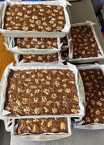 Miniatura 4 de Betsy's Fancy Fudge Dulce de nuez de chocolate, 1 libra en 4 piezas envueltas, caramelo sin gluten, dulce de azúcar gourmet artesanal fresco es un