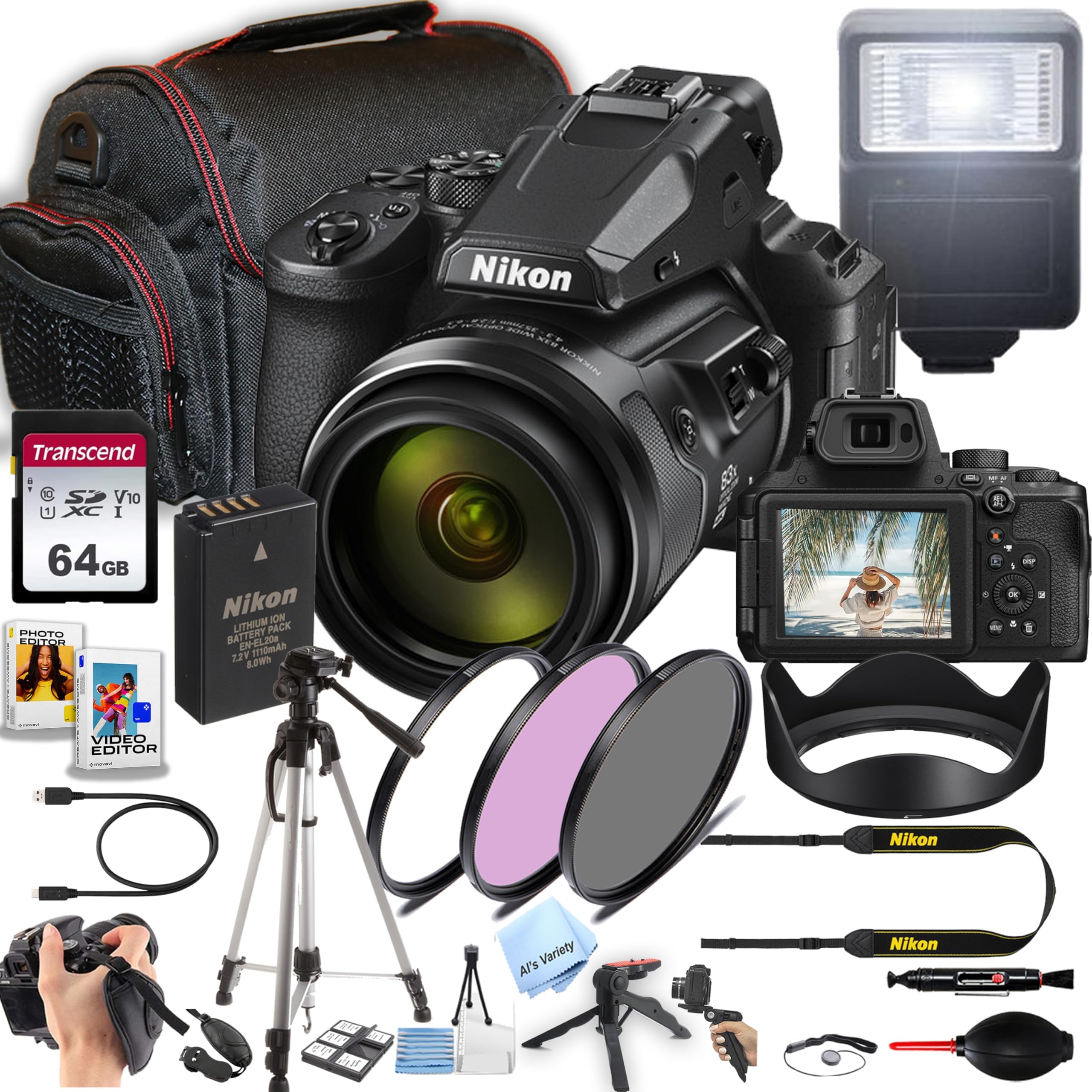 Nikon Coolpix P950 Digital Camera 24 2000mm Zoom 83x 16 