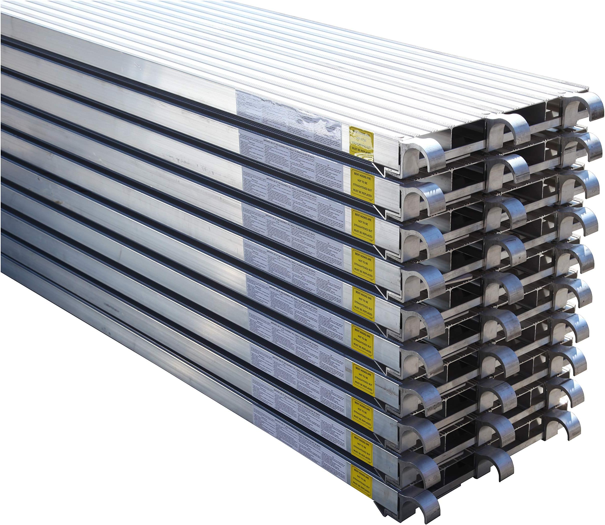 CBM Scaffold 10 PC All Aluminum 75-Lbs per Sq. Ft. Rated Deck 19-1/4" Wide by 7' Long (10)