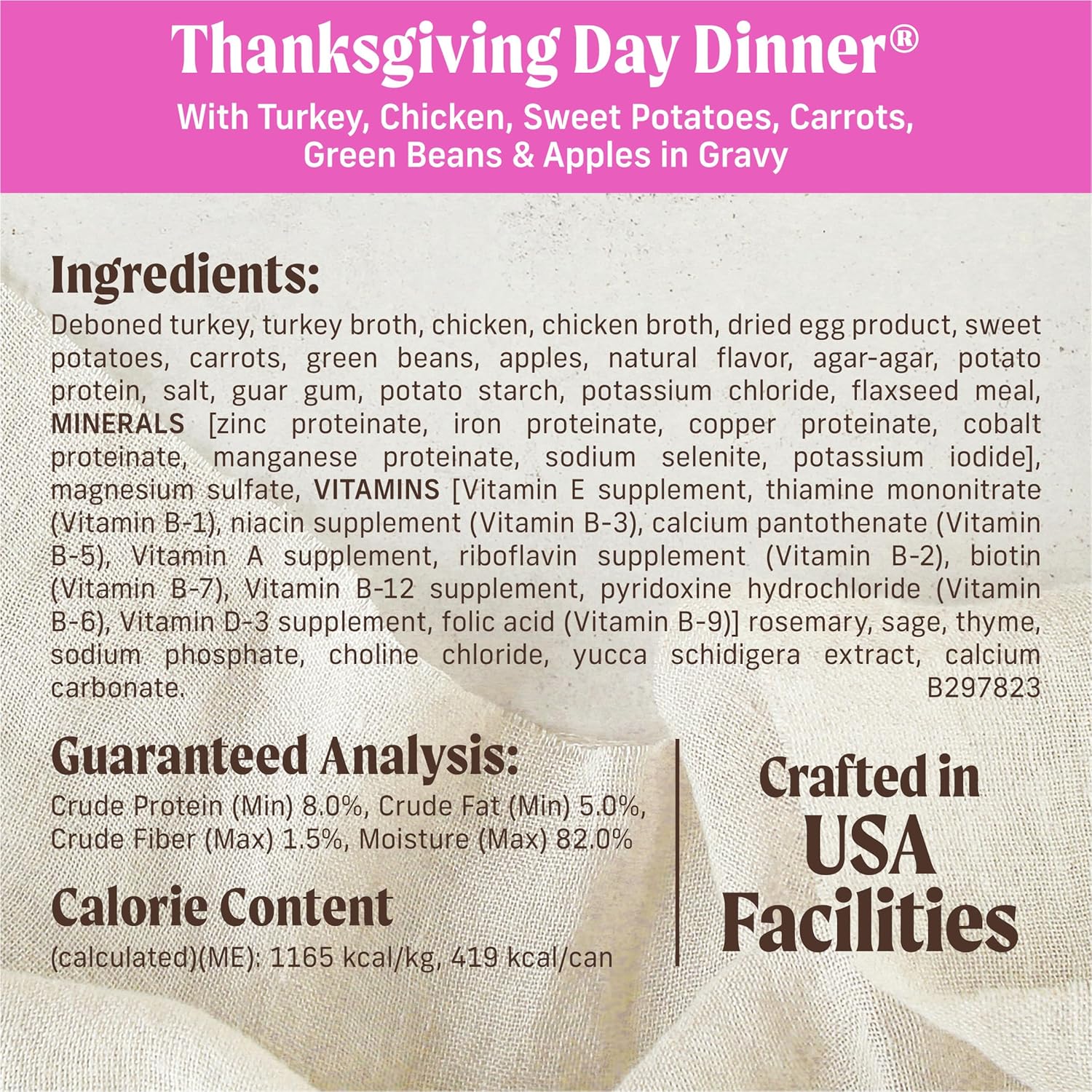 Merrick Grain Free Wet Dog Food, Premium Gluten Free Canned Adult Dog Food, Thanksgiving Day Dinner - (Pack of 12) 12.7 oz. Cans