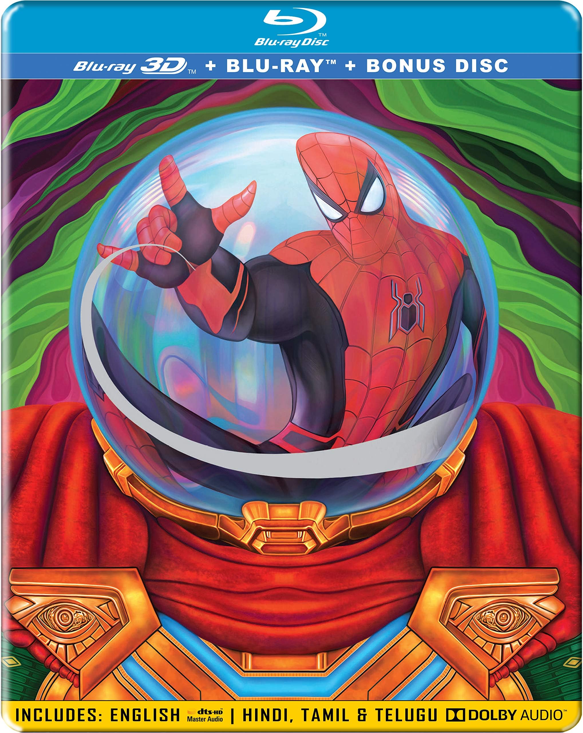 - Spider-man: Far From Home (3D + Blu-ray) (STEELBOOK)