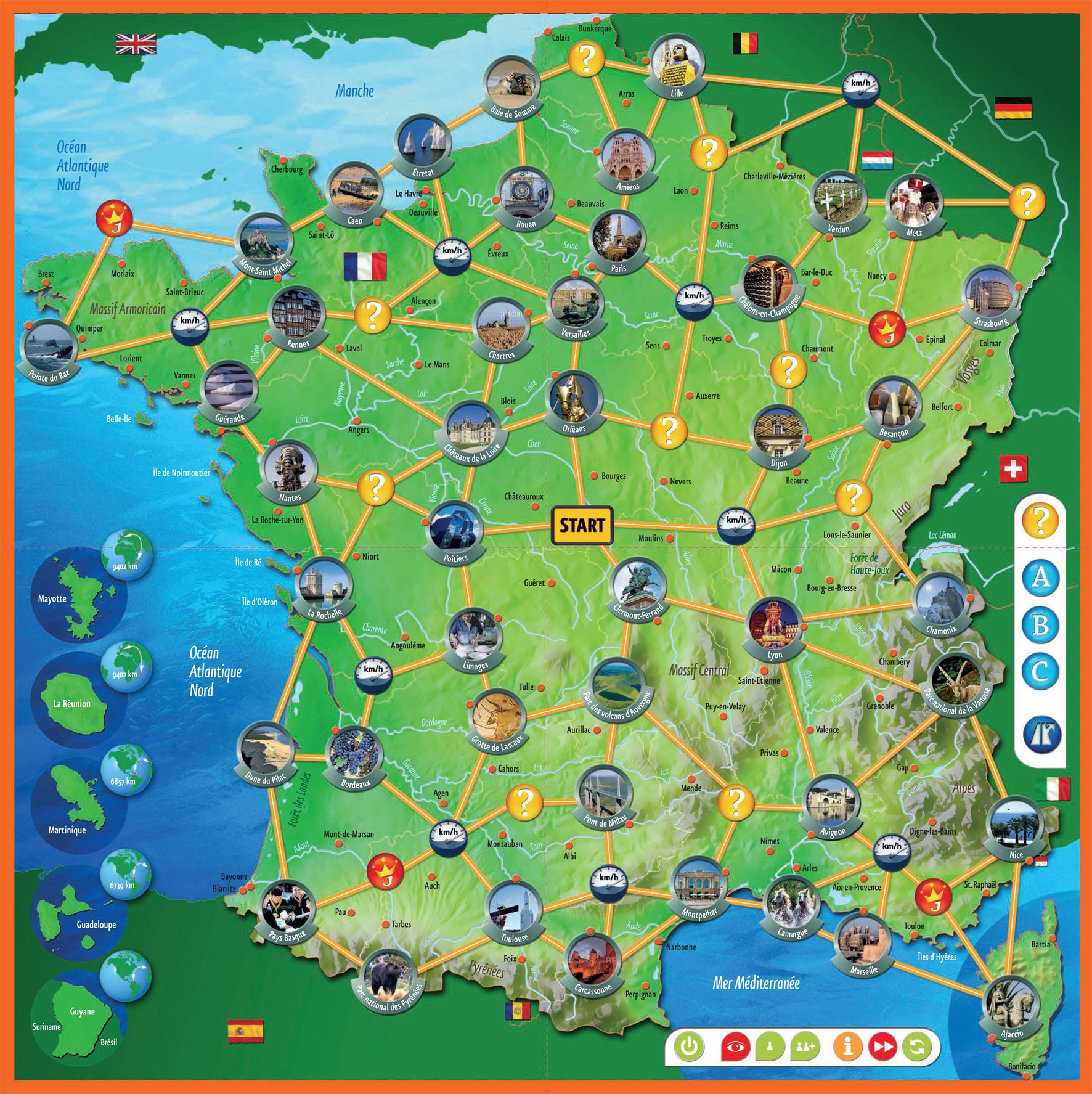 Ravensburger - 00557 - Jeu Éducatif - Jeu Voyage en France Tiptoi