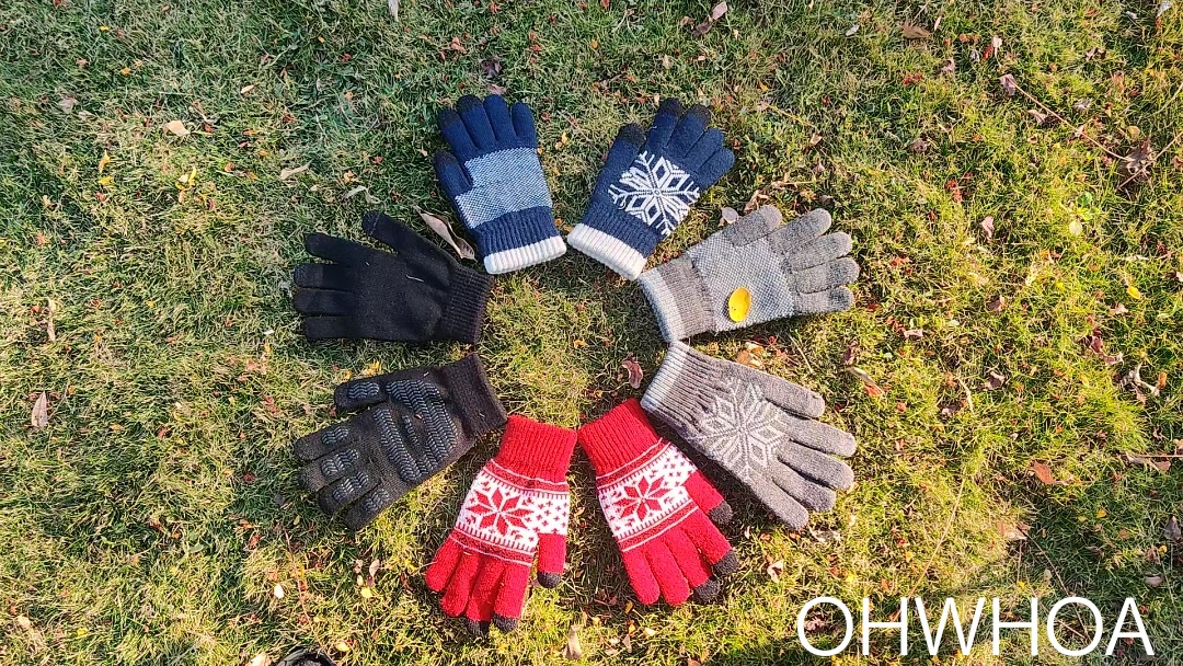 OHWHOA Gants Homme Hiver Femme Chauffants Polaire Tactile Gant Avec Sac Cadeau Pour Noel Moto Velo Scooter Vtt Conduite Run Camping Ski Snowboard