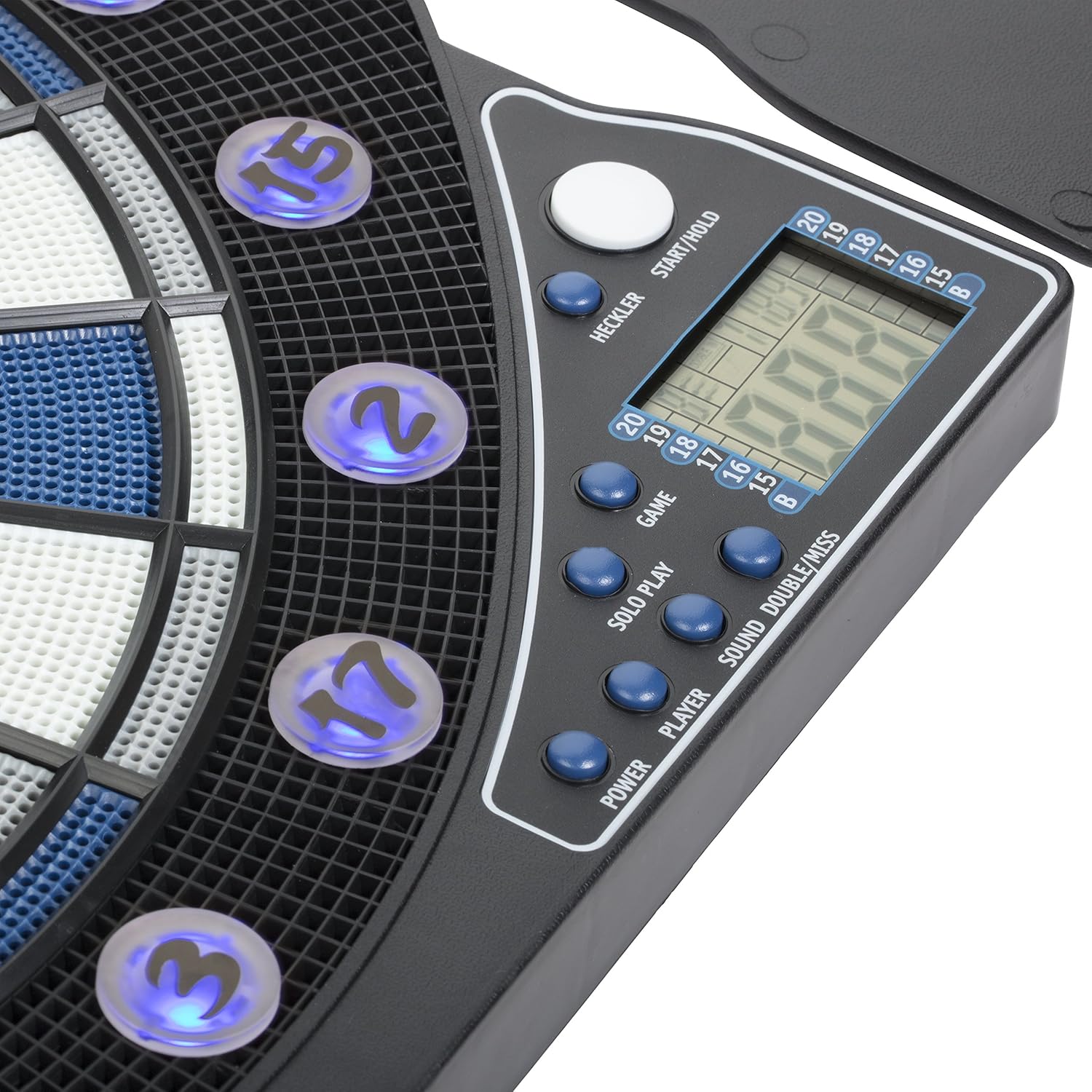 Bullshooter by Arachnid Illuminator 3.0 Electronic Dartboard and Cabinet with 13 LED Light Up Games : Electronic Dart Boards With Cabinets Sets : Sports & Outdoors