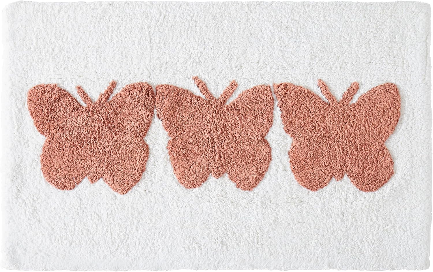 Jessica Simpson Cotton Bath Rug, Premium Overtufted Bathroom Rug, Machine Washable Decor, 20"x32", Nice Butt, Purple