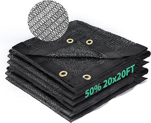 Miniatura 10 de Kesfitt Tela de sombra 40% para jardín, red resistente para el sol, lona de malla de 3 x 10 pies con material de polietileno de alta densidad