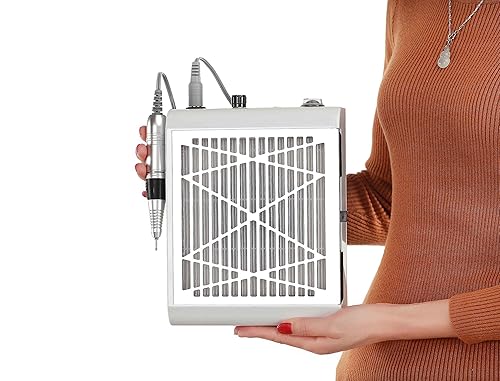 Miniatura 4 de Miss Sweet Taladro eléctrico de uñas y colector de polvo de uñas todo en uno (blanco)