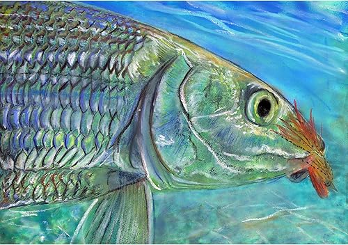 Miniatura 5 de Redfish and Bonefish Wall Art Prints Set of Two Hand Signed Fishing Artworks by Jack Tarpon 8x10 11x14 12x16 Fishing Gift for Him or Her Saltwater