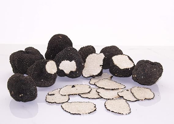 Fresh Black Summer Truffles (Tuber Aestivum) 4 oz (112gr) and TASTE OF TRUFFLES White Truffle Butter