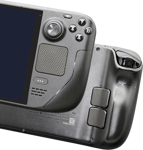 Luck&Link Touchpad Protector Steam Deck, Touch Pads und Back Buttons Schutz Haut Textur Aufkleber für steamdeck Touch Trackpads(Matrix-Schwarz) - 1
