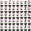 Graduation Decorations 2025 Red, Graduation Cupcake Toppers 2025 Red Black, Glitter Class of 2025 Cupcake Toppers Supplies, Class of 2025 Congrats Grad Cap Diploma Cupcake Picks - 40Pcs
