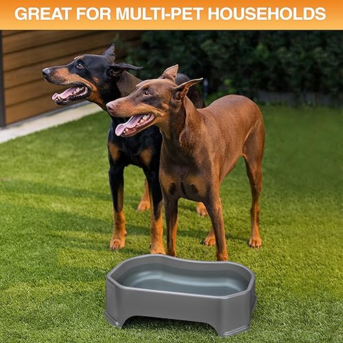 Miniatura 4 de Neater Pet Brands Cuenco de agua extra grande para perros, cuenco de agua para perros al aire libre (capacidad XL de 1.25 galones), plato de comida