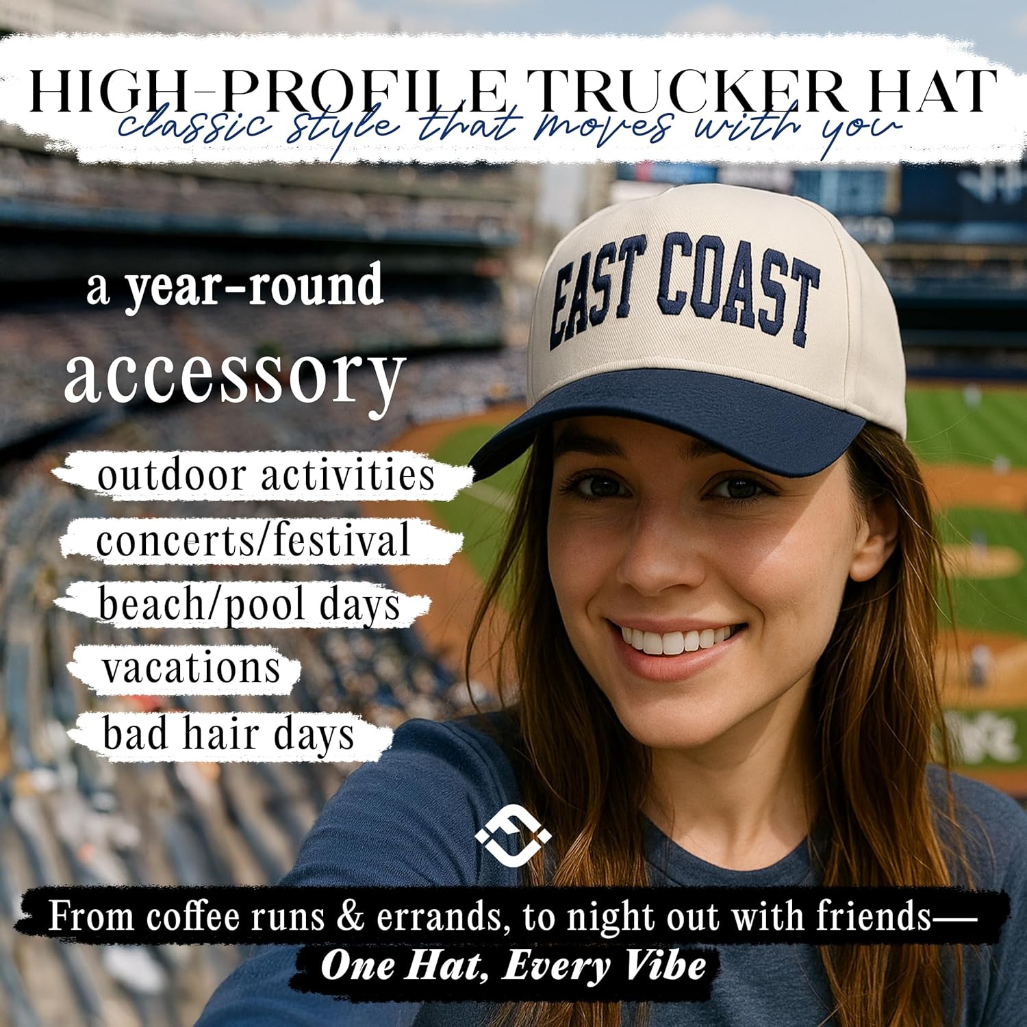 Funky Junque Trucker Hat Women Men 2-Tone Baseball Cap – Vintage Western Style Embroidered Snapback, Premium Cotton Blend - Image 2