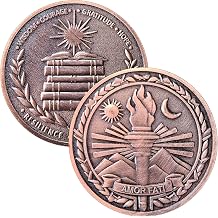 Amor Fati Challenge Coin 1.57" Zinc Alloy with Protective Case Stoic Philosophy Pocket Token of Resilience & Perseverance, Motivational Gift for Daily EDC