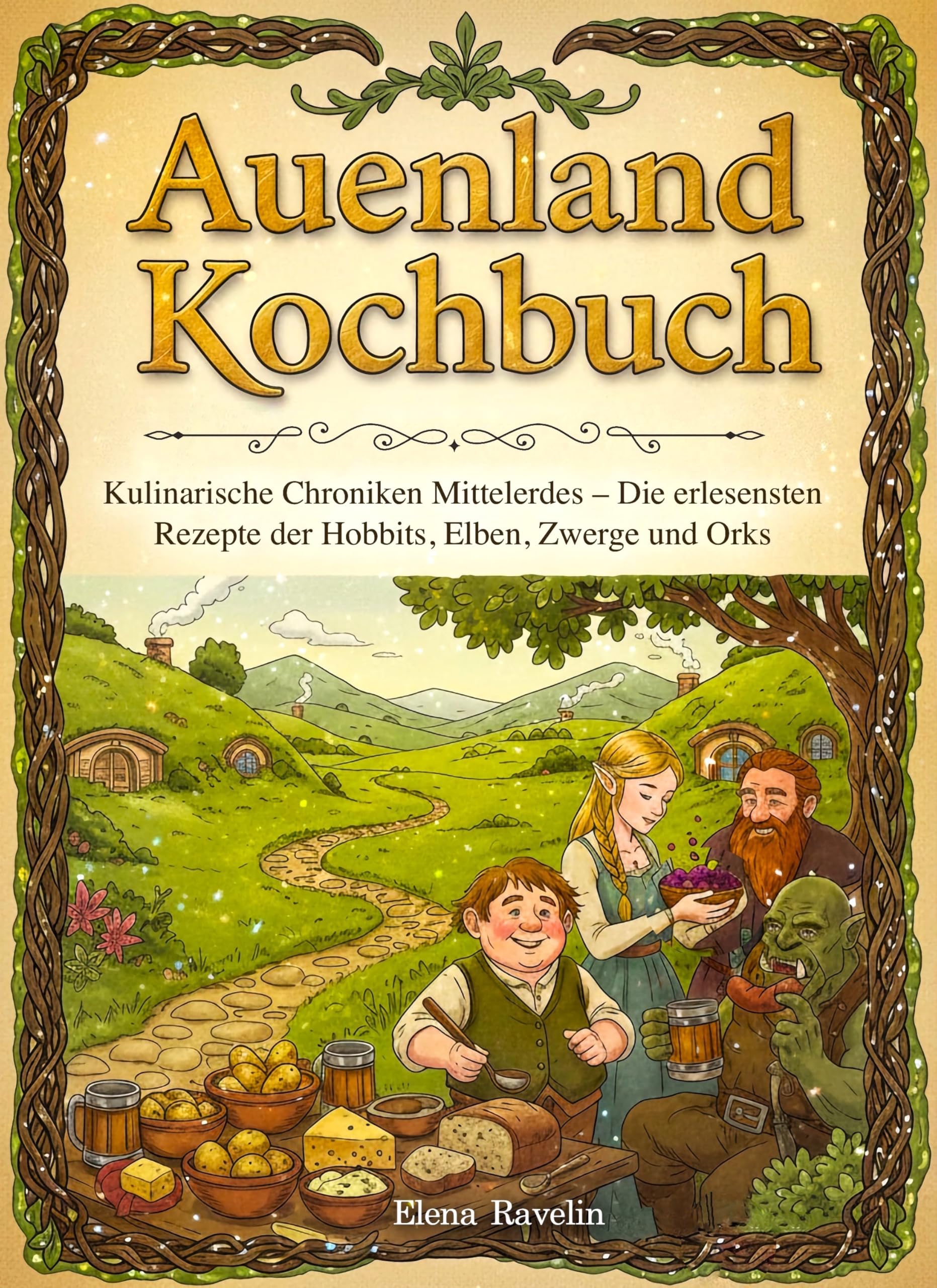 Auenland Kochbuch: Kulinarische Chroniken Mittelerdes – Die erlesensten Rezepte der Hobbits, Elben, Zwerge und Orks