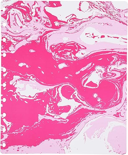 Vista 14 de Talia - Agenda personalizable con aros, (Fireworks Deep Lake, con discos Deep Lake, tamaño mediano (7.5 x 9.75 pulgadas).