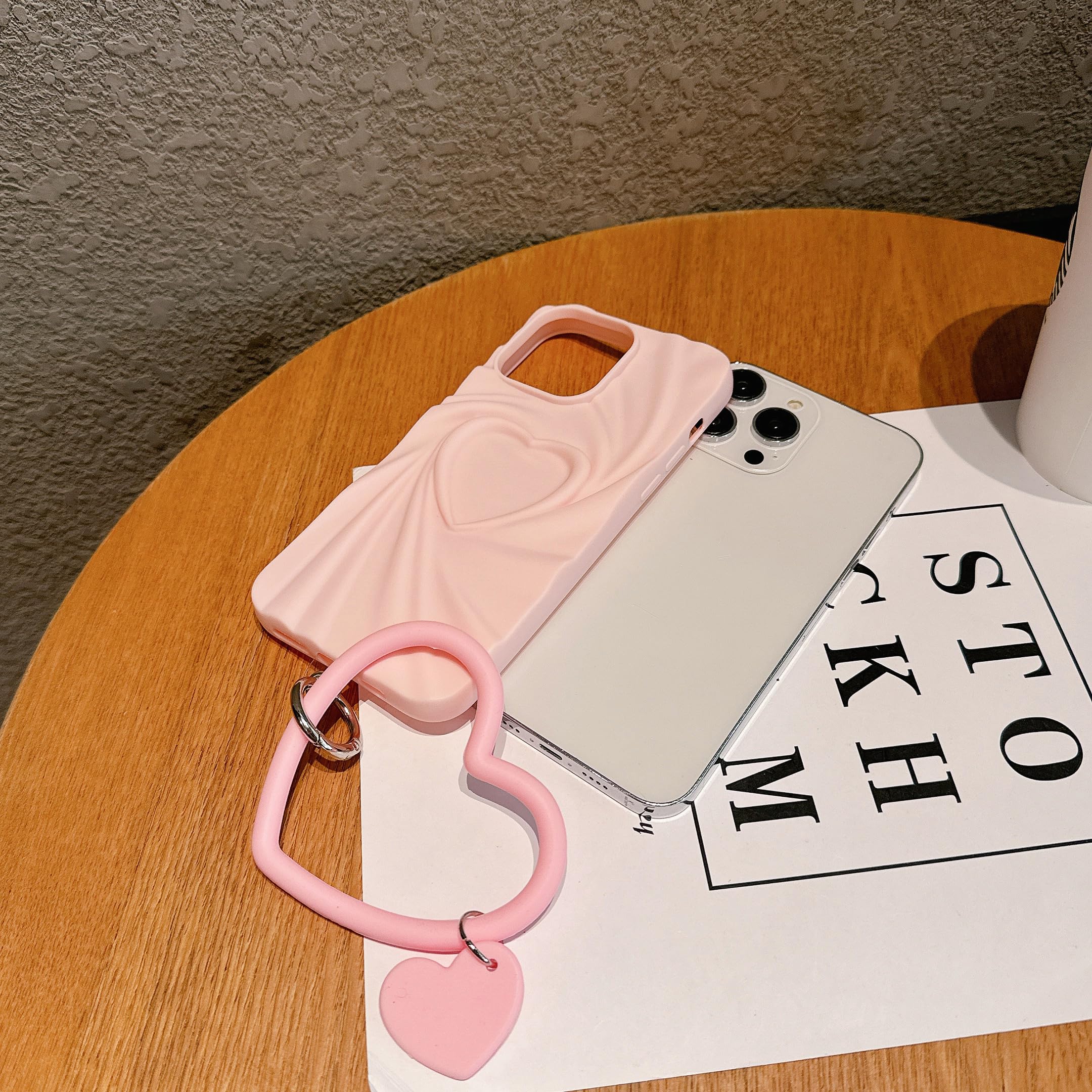 Amazon.com: FXFOOT Lovely 3D Heart Phone Case for iPhone 16 Pro