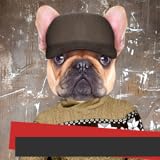 Beende die nächsten Schritte und fühle die Freude mit der Dog Face Fotomontage: