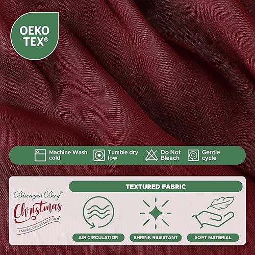 Miniatura 5 de Biscaynebay - Faldón de cama envolvente Queen con caída corta de 12 pulgadas, volantes elásticos ajustables, borgoña, de fácil ajuste, resistente a