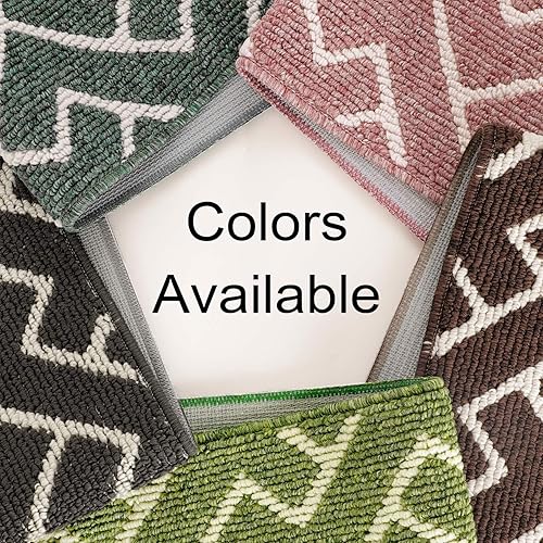 Miniatura 16 de hicorfe Juego de alfombras y tapetes de cocina, alfombra antideslizante de polipropileno súper absorbente, tapete suave y cómodo, lavable para Negro