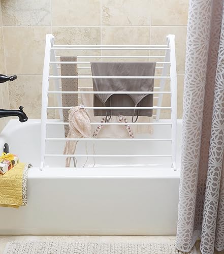 Miniatura 3 de Whitmor 6036-5924 - Estante de secado para máquina espaciadora blanca