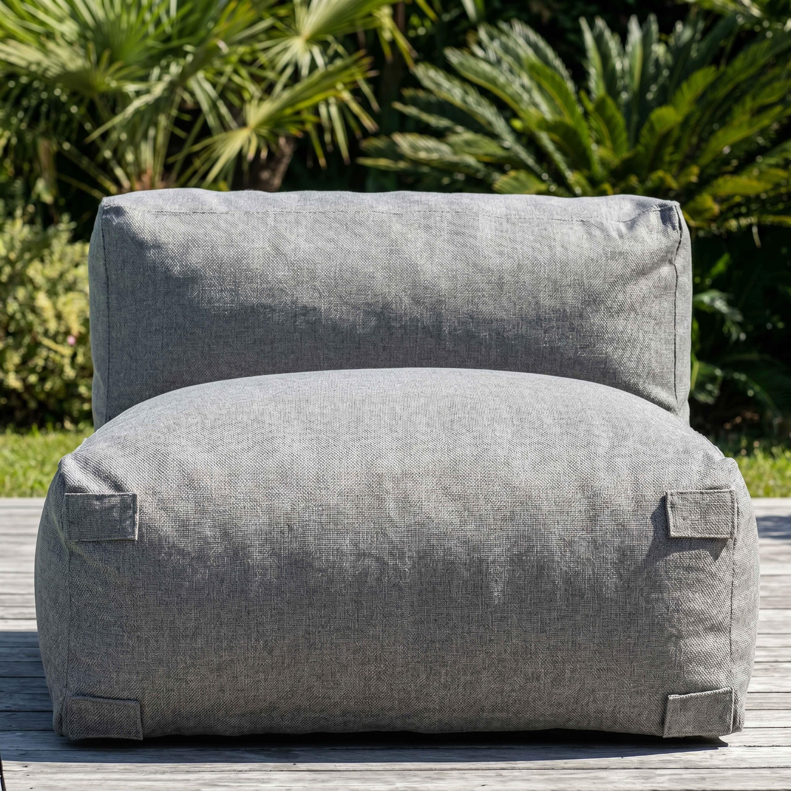 Oviala Poltrona da giardino per divano componibile grigio - Mixi