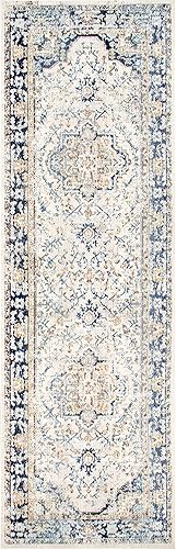 Miniatura 3 de nuLOOM Sky Fading Token - Alfombra de pasillo, 2 pies 6 pulgadas x 6 pies, color azul