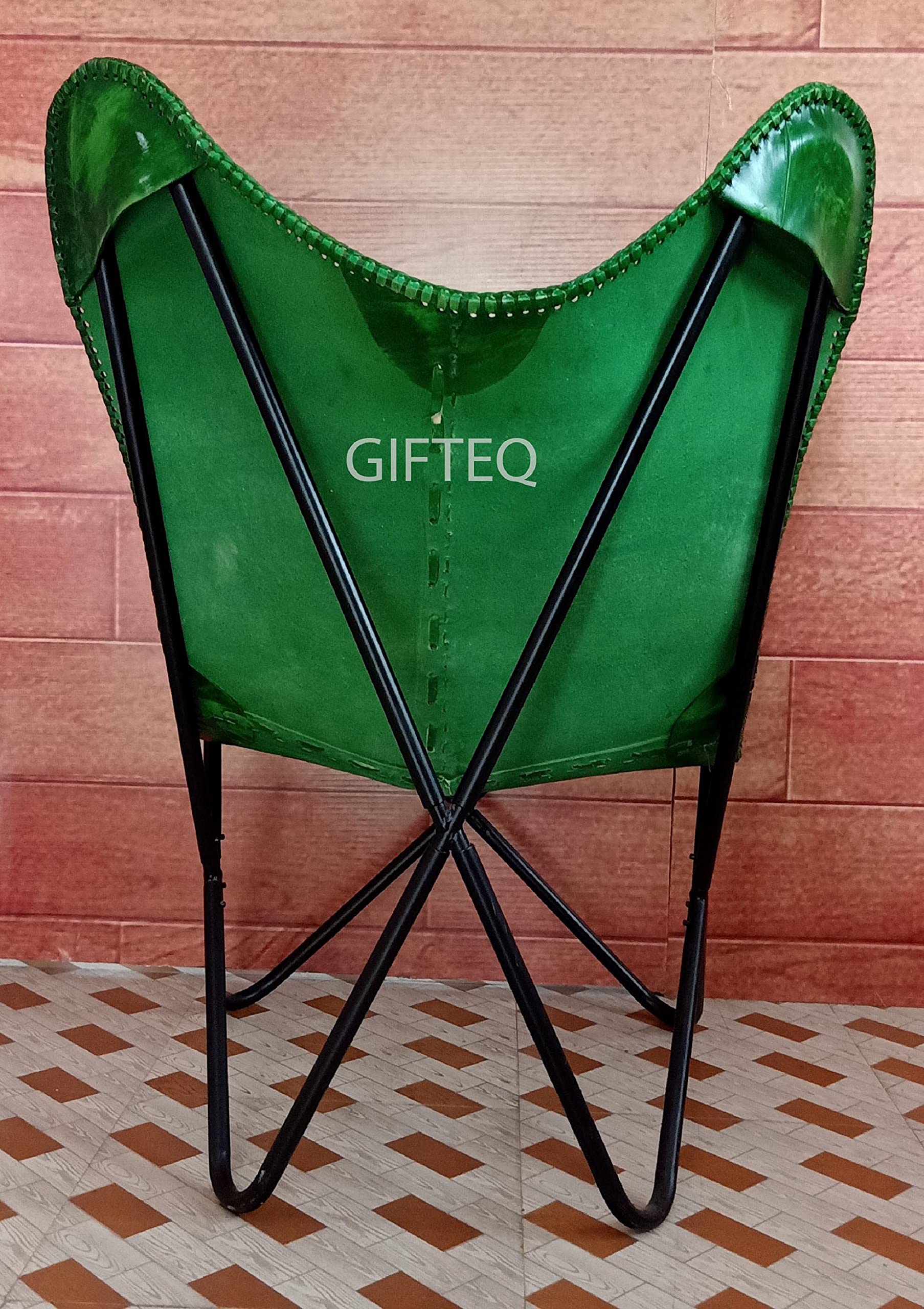 Amazon.co.jp: GifteQ メンズ ヴィンテージレザーバタフライチェア