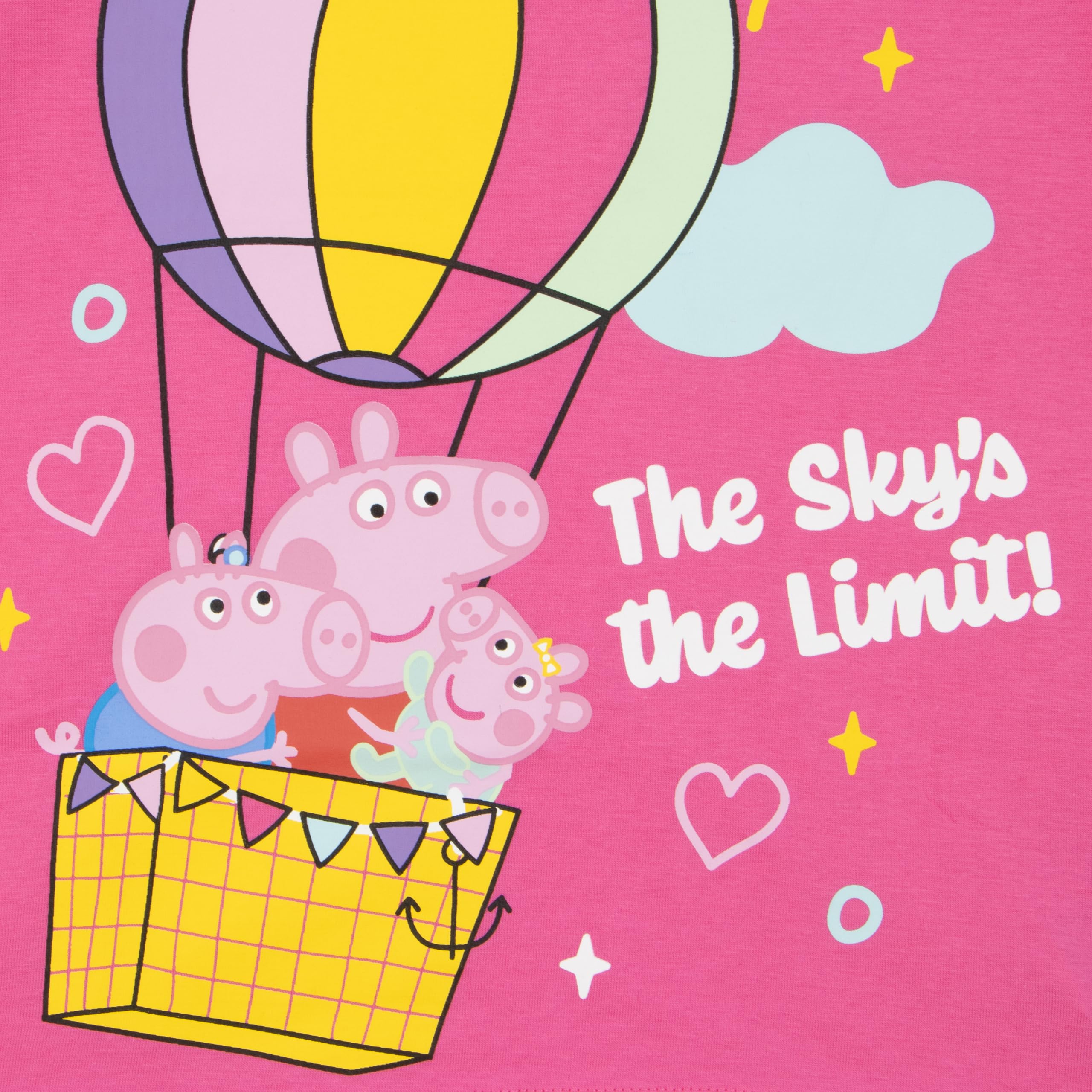 Peppa Pig Camisetas Niña Pack de 3, Camiseta Niña Manga Corta, Ropa Niña con Peppa, George y Evie