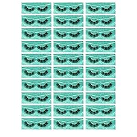 Vista 26 de FARRED - Venta al por mayor de pestañas postizas de visón sintético 30 pares, 3D A02 de longitud media, veganas, con volumen esponjoso, tiras