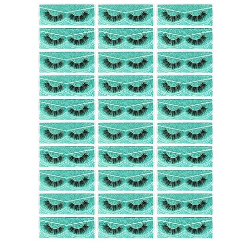 Miniatura 28 de FARRED - Pestañas postizas esponjosas, dramáticas, a granel, mix de 10 estilos, paquete de 50 pares, en cajas individuales, 10-18mm de volumen,