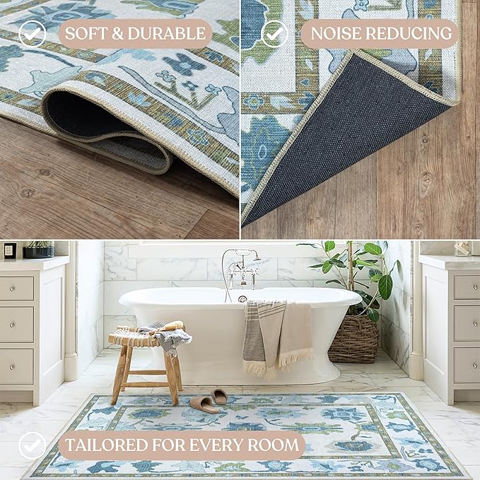 Fame Living Tapete Vintage Green Oushak Lavable 2x3 pies miniatura 7