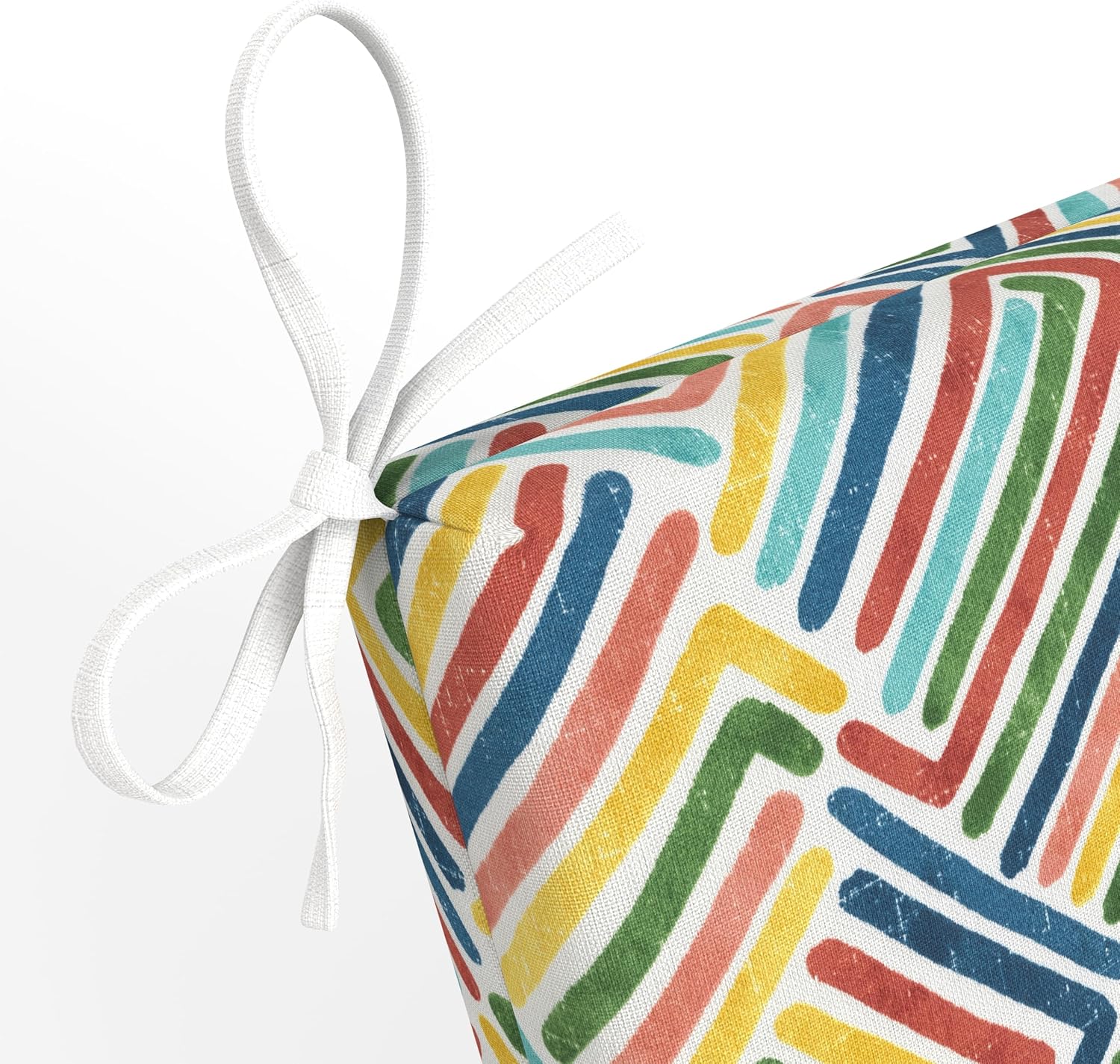 Pillow Perfect Geometric Chaise Lounge Cushion, 72.5" x 21", Estie Multi