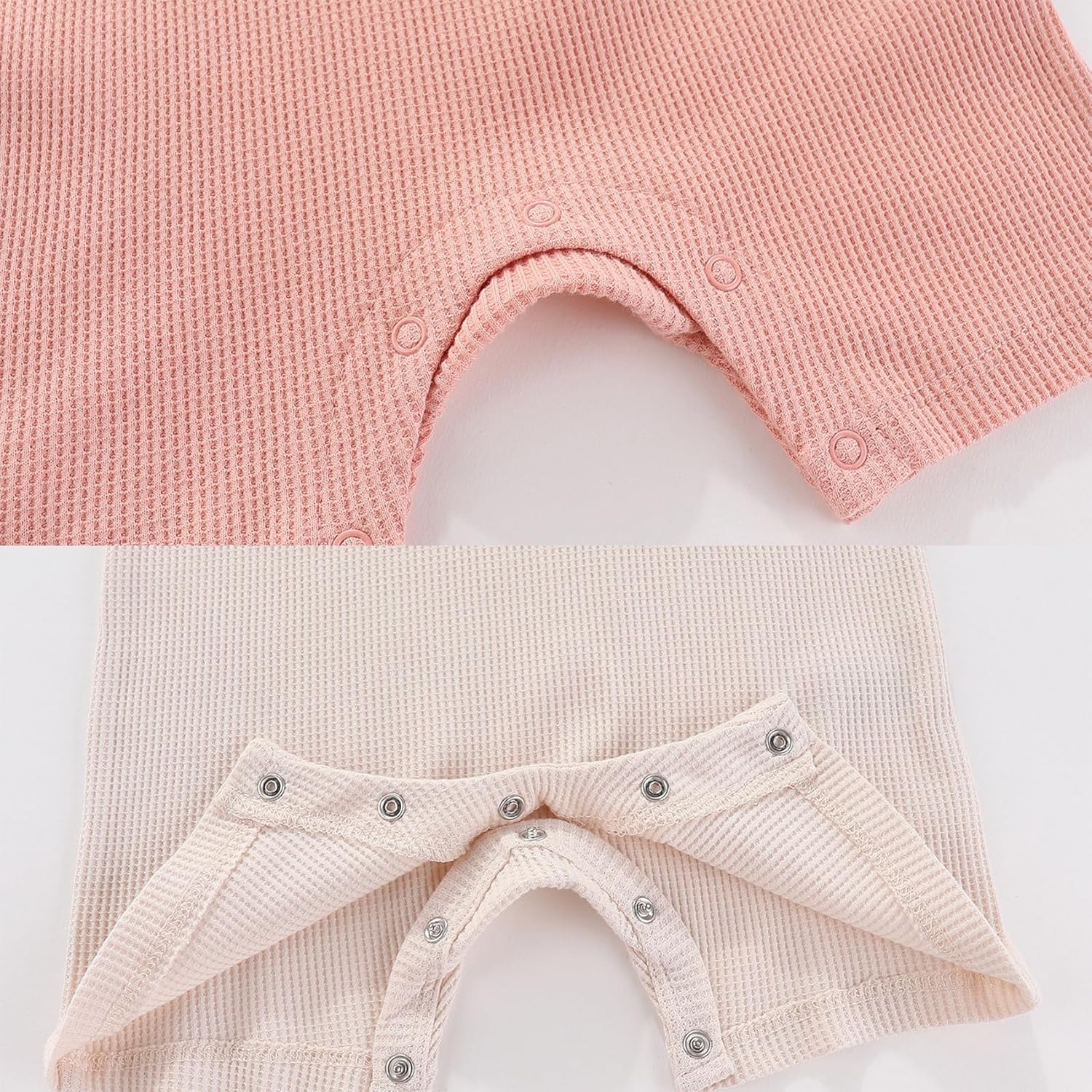 Baby Bodysuits Solid Romper One-Piece Newborn Clothes 2 Pack Baby Shower Gifts - Image 4