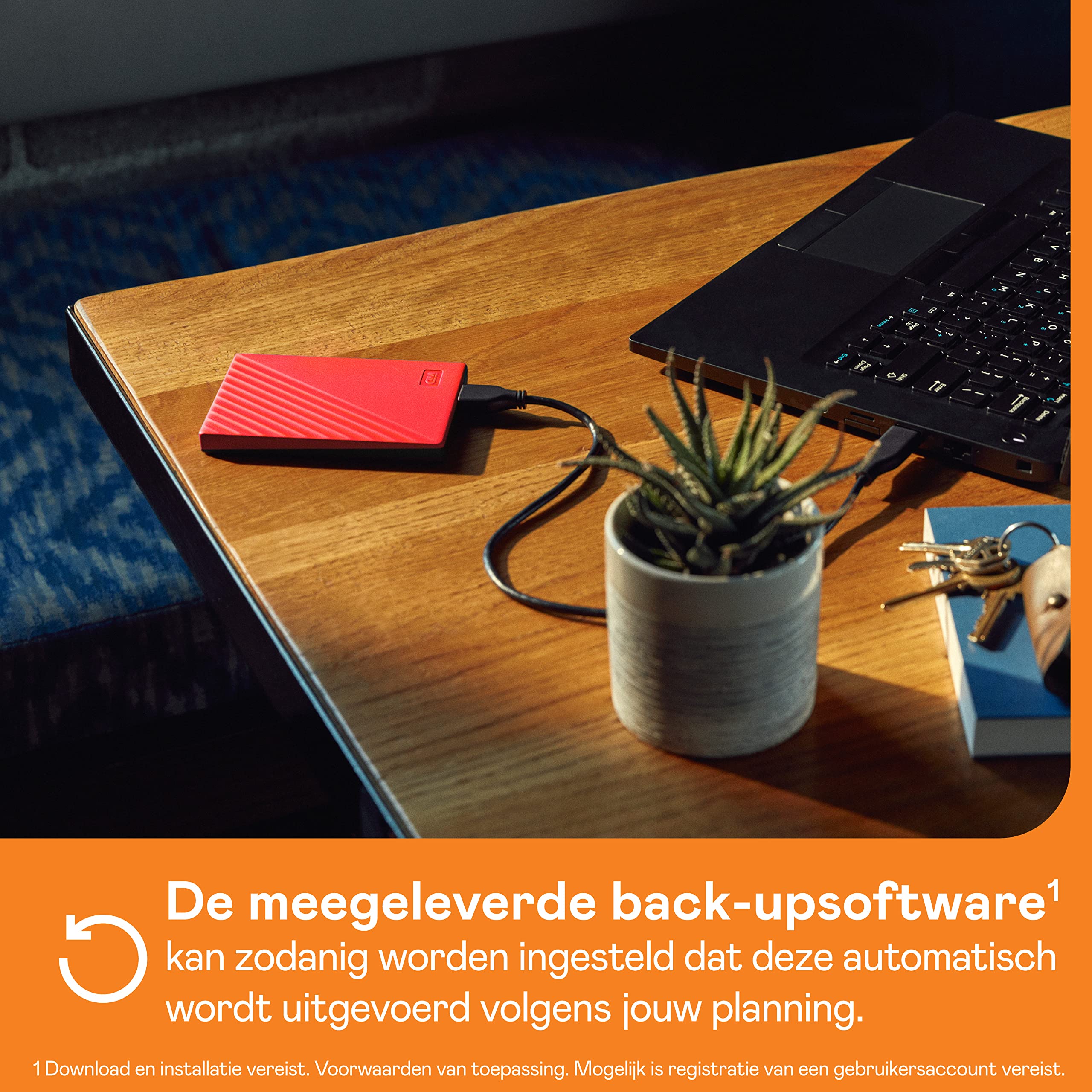 Western Digital Externe harde schijf My Passport 4Tb Rood Western Digital Externe harde schijf My Passport 4Tb Rood