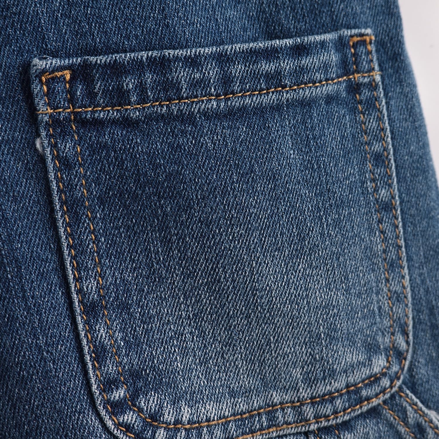 KIDSCOOL SPACESalopette jean enfant, salopette en jean 3 boutons des deux côtés pour les petits et grands enfants