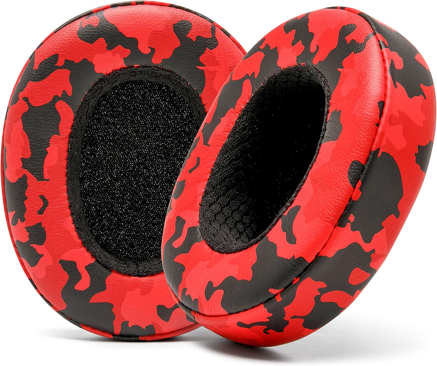 WC PadZ Crusher Evo - Upgraded Earpads for Skullcandy Crusher Evo, Crusher Wireless, Hesh ANC & More, Made by Wicked Cushions | Enhanced Comfort & Sound Isolation | Red Camo