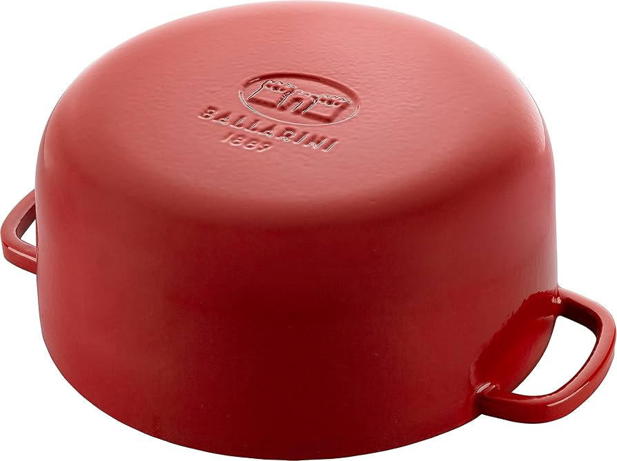バッラリーニ ベラモンテ 鋳物ほうろう鍋 20cm, ラウンド, レッド Amazon｜Ballarini バッラリーニ 「 ベラモンテ ラウンド 20cm