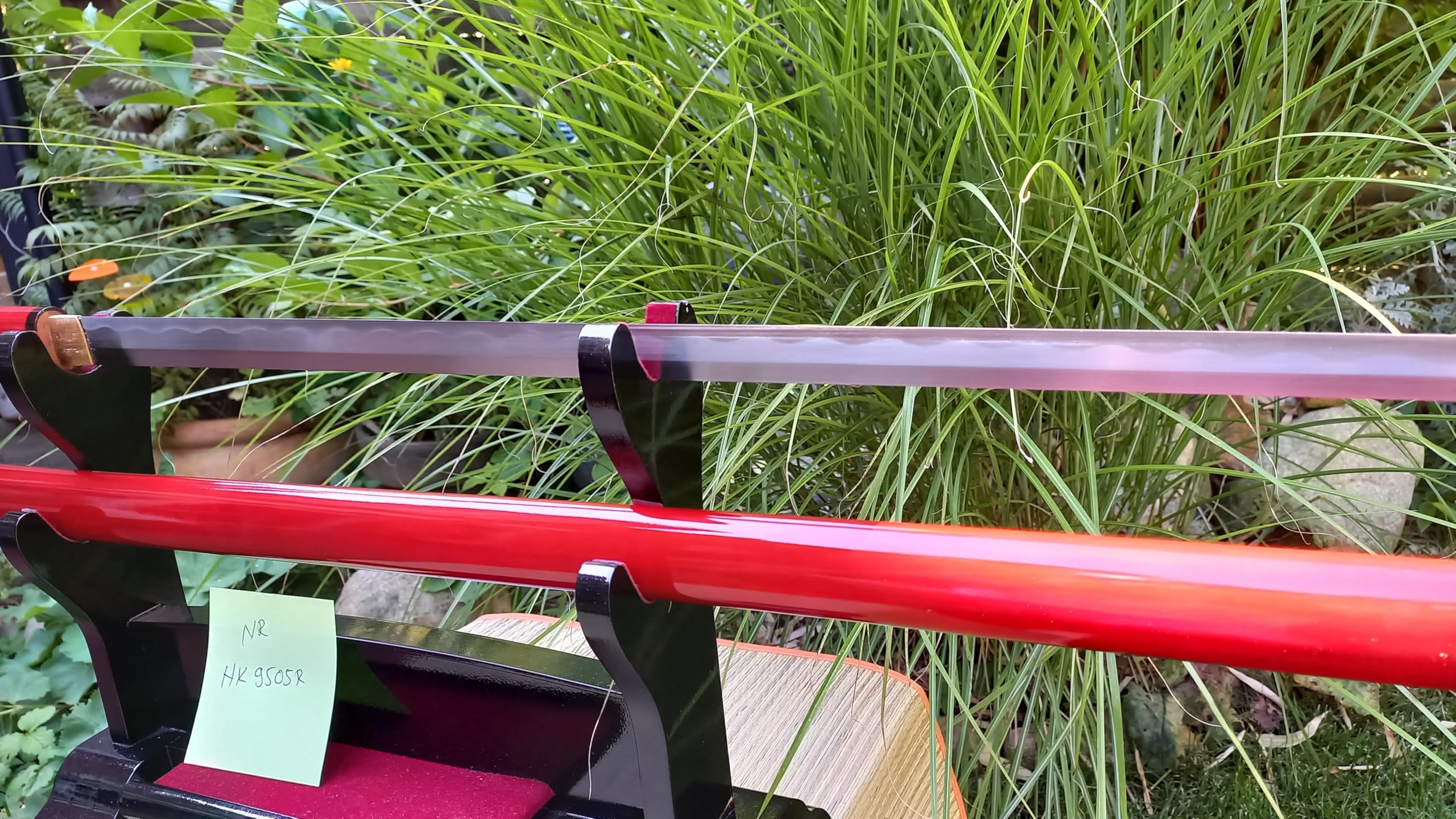 Samurai Schwerter Katana Blind Samurai Schwert- scharf, echt & handgeschmiedet - Katana Schwert ohne Ständer - echtes Japanisches Samurai Sword aus Kohlenstoffstahl - Japan Deko Katanas