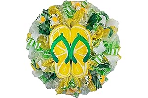 Lemon Flip Flop Wreath - Spring/Summer Decor