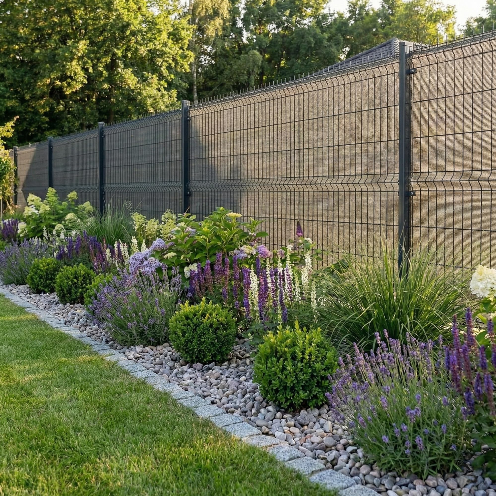 Sillar Rete Ombreggiante 1,5x25m, Telo Frangivista per Giardino e Recinzione, Protezione UV 90%, Resistente al Vento e Polvere, HDPE, Facile Installazione con Fascette, Grigio Antracita