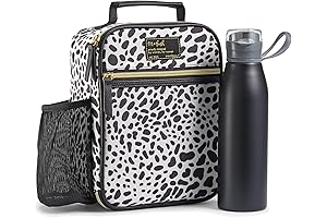 Fit & Fresh Foundry Insulated Lunch Bag and 28oz. Sport Water Bottle:...