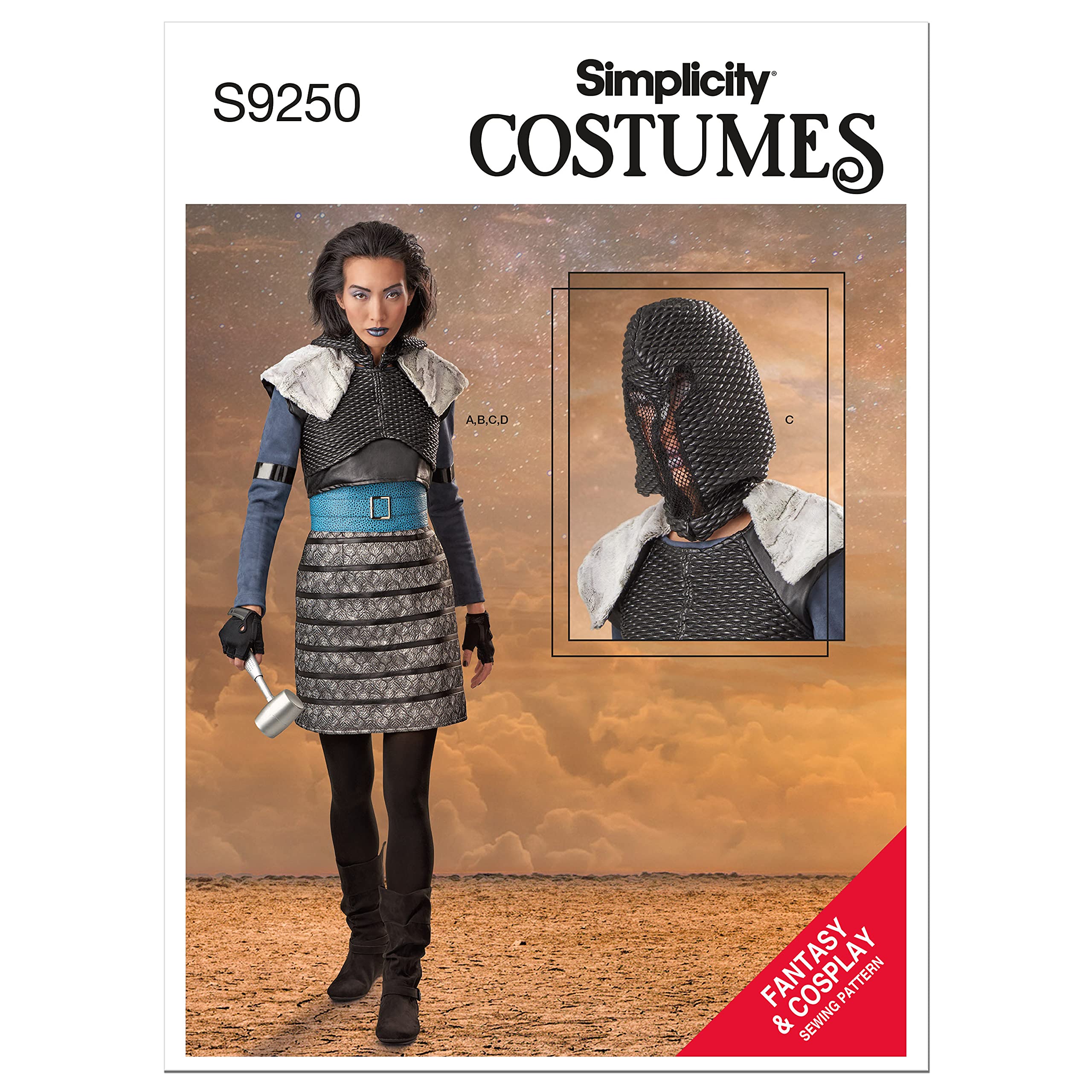 SIMPLICITY SS9250R5 Misses Costume R5 (14-16-18-20-22), White