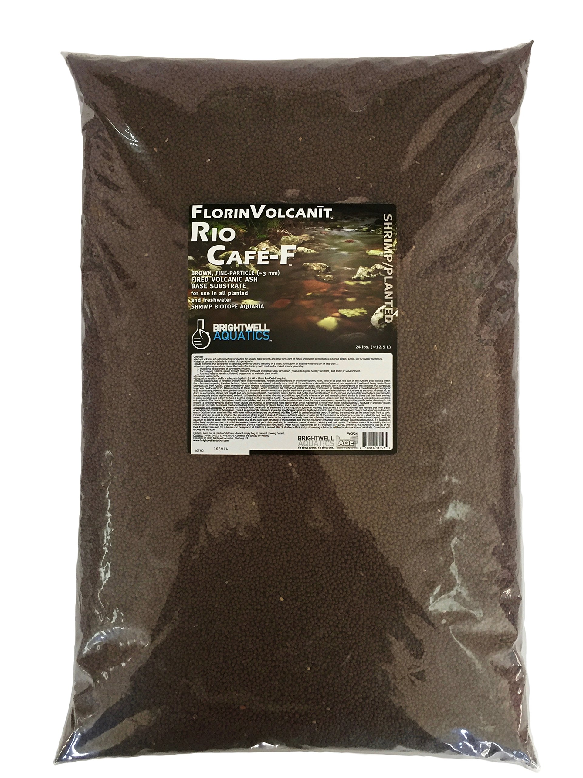 Brightwell Aquatics"FlorinVolcanit Rio Café-F" Brown 3mm FW Shrimp biotope Aquaria, 24 lb