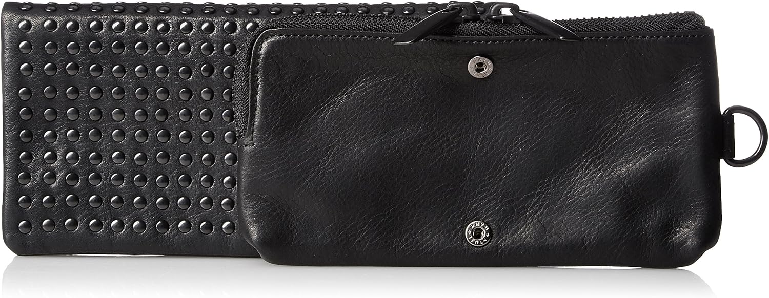 PATRICK STEPHAN.全面スタッズデザイン.本革製.ウォレット(長財布).未