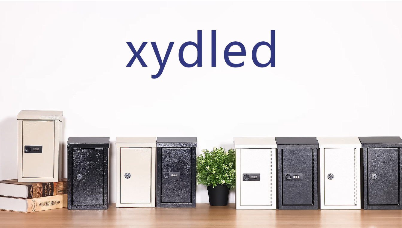 xydled Wall-Mounted Key Drop Box with Combination Lock, Metal