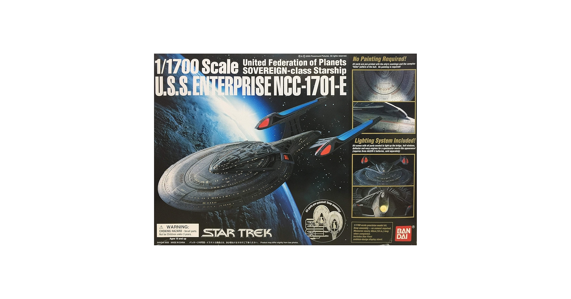 Amazon.com: USS Enterprise NCC-1701-E Bandai Model Kit 1